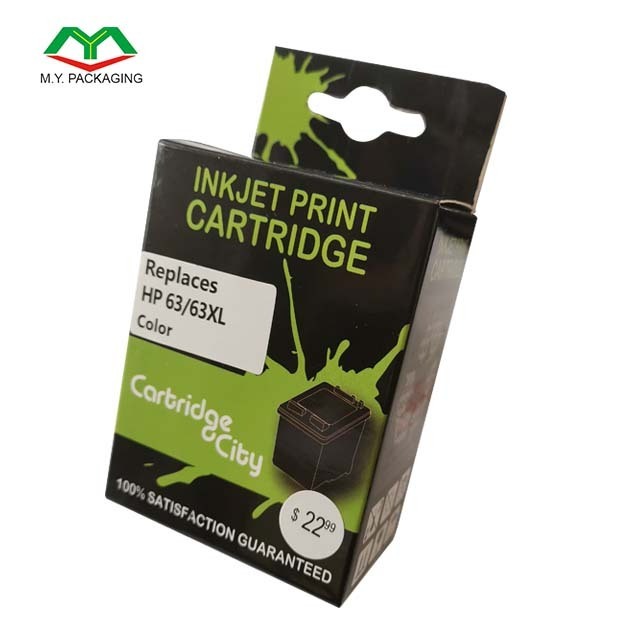 Custom HP63XL Ink Cartridge Packaging Box with Logo Printed