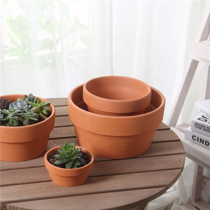 Terracotta Grower Pot Pottery Planters for Succulent Cactus Mini Plant Containers  with Drainage Hole Ceramic Plant Pots