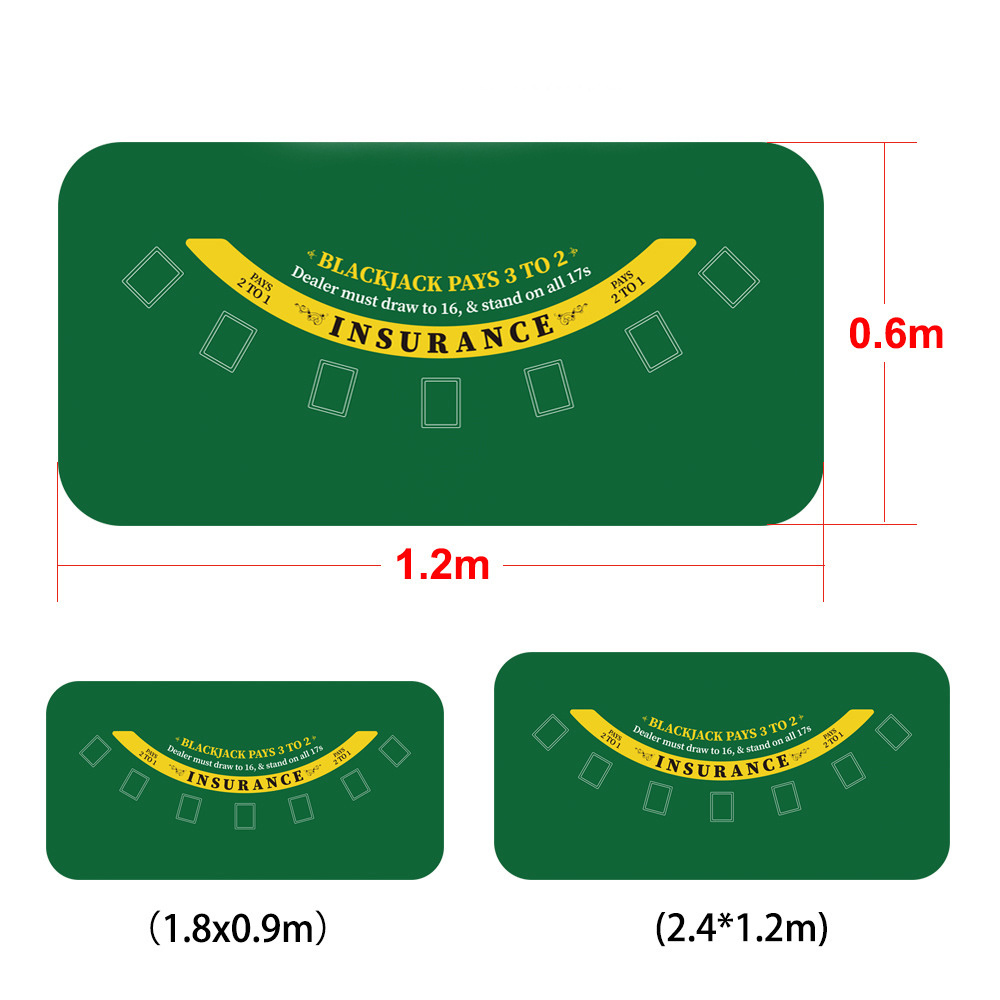 Hot Selling Eco friendly Luxury Anti-Skid portable High Density Non Toxic durable Multipurpose Blackjack mat