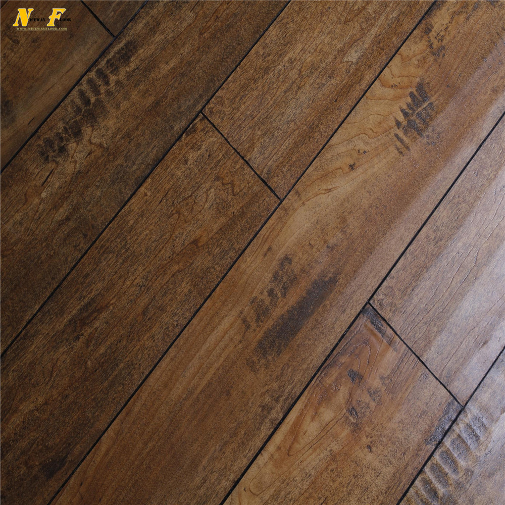 Competitive price handscraped HDF wooden 12mm laminate flooring