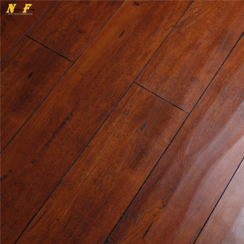 Competitive price handscraped HDF wooden 12mm laminate flooring