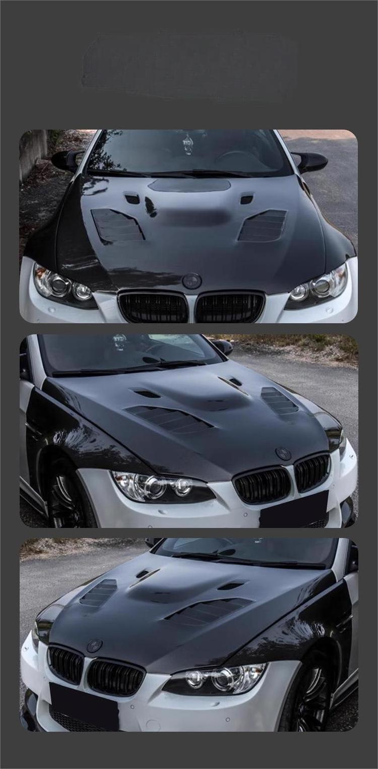 High Quality Dry Carbon Fiber Hood Front bonnet Engine Cover Fits For BMW 3 Series E90 E92 E93 M3 2005-2012