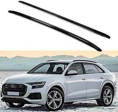 2Pcs Fit for Audi Q8 2019 2020 2021 Aluminum Roof Rail Rack Side Rail Bar Holder Car Top Luggage Rack