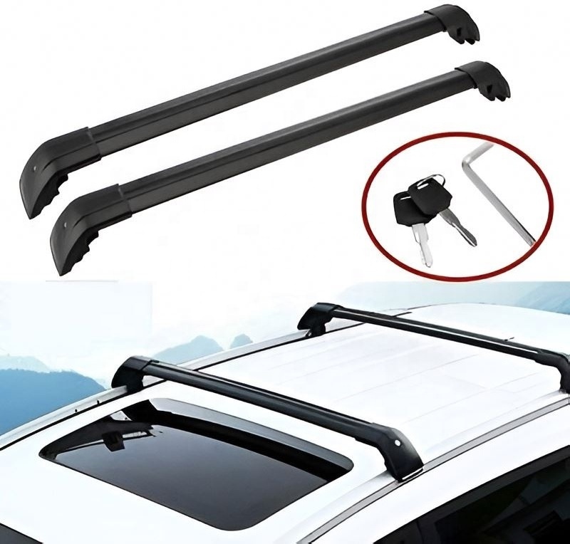 2Pc Fit for Audi Q5 2009-2017 Lockable Roof Rail Rack Carrier Cross Bar Crossbar