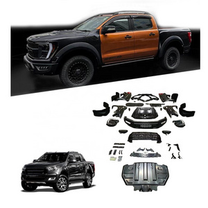 Gemmeo Body Kit Fits For Ford Ranger T6 T7 T8 upgrade to F150 Raptor body kit For F150 car bumpers