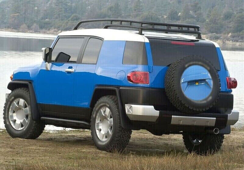 Fits for Toyota FJ Cruiser 2007-2022 Blue Car Body Kit Spare Tire Cover Hard Shell