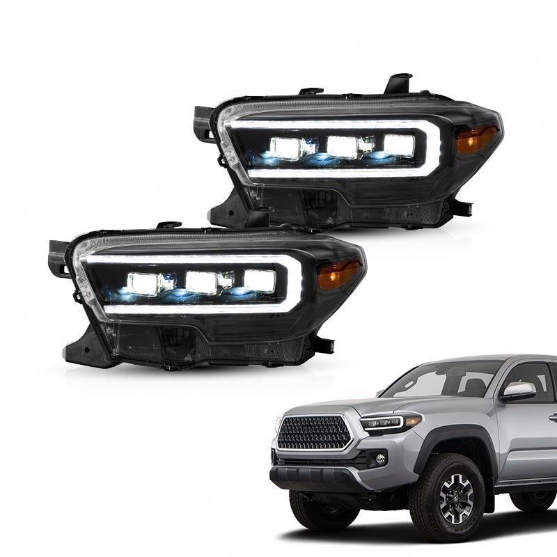 Auto Lamp LED Headlight With Full LED Lens and Sequential Signal For Tacoma 2015 2016 2017 2018 2019 2020