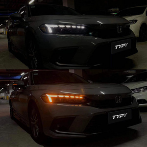 LED Headlights With Sequential Turning Signal Plug And Play For Honda Civic 11th 2021 2023 2024