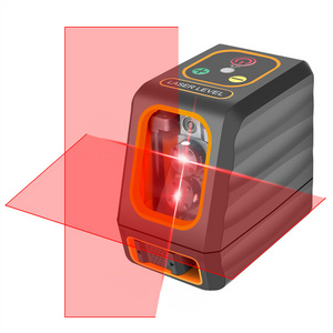 Factory wholesale cross 2 Lines AA battery portable high precision mini laser level with bracket set