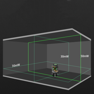 High Light 50mW Laser Self Level 12 Line Green 3d Mini Laser Level niveau laser 50mW