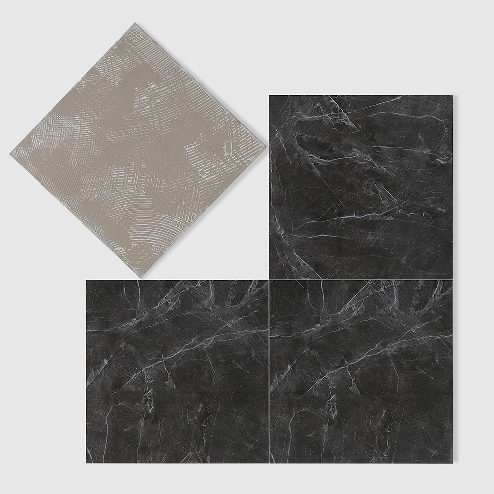 New Arrival Marble Look Black Polished Ceramic Floor Tile 60x60 Porcelain Ceramic Glazed Tiles