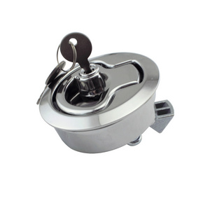 2 inch Zinc Alloy Hasp Slam Latch Lock With Key Marine Boat Yacht Flush Hatch Handles Accessories Hardware