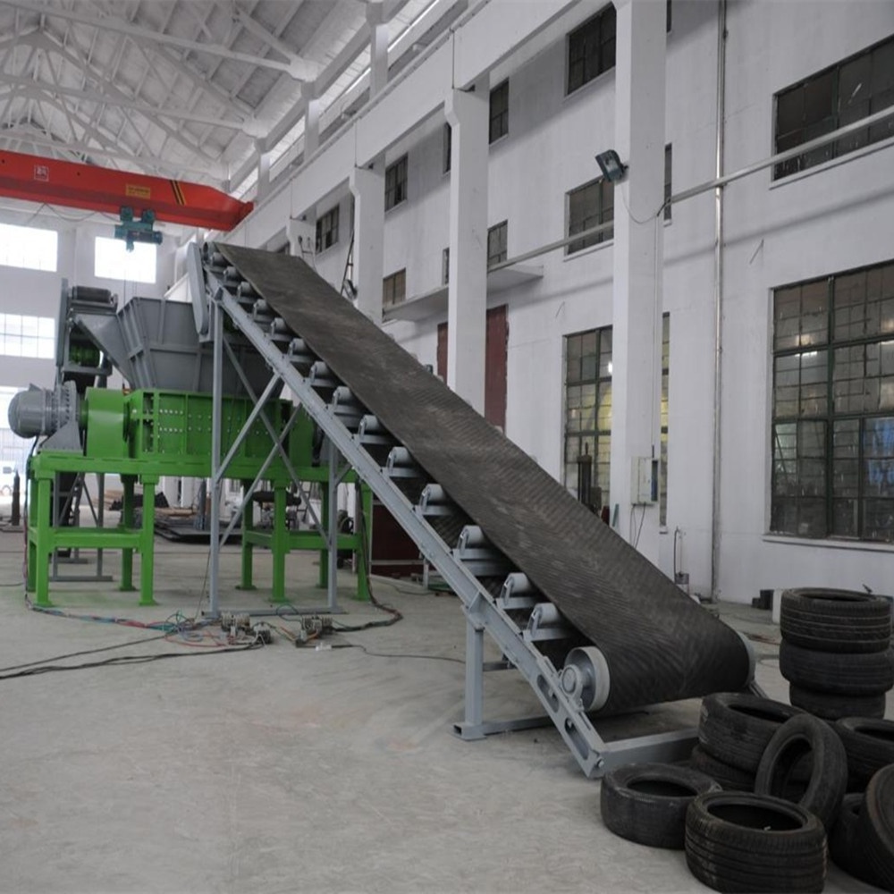 Double Shaft shredder shred Waste Tires Plastic Used Car Motorcycle Tyre Rubber Machines