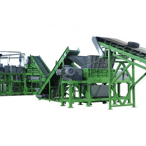 tyre recycling production line tire recycling plant Hydraulic Waste OTR  Whlole Tyres Cutter For Sale