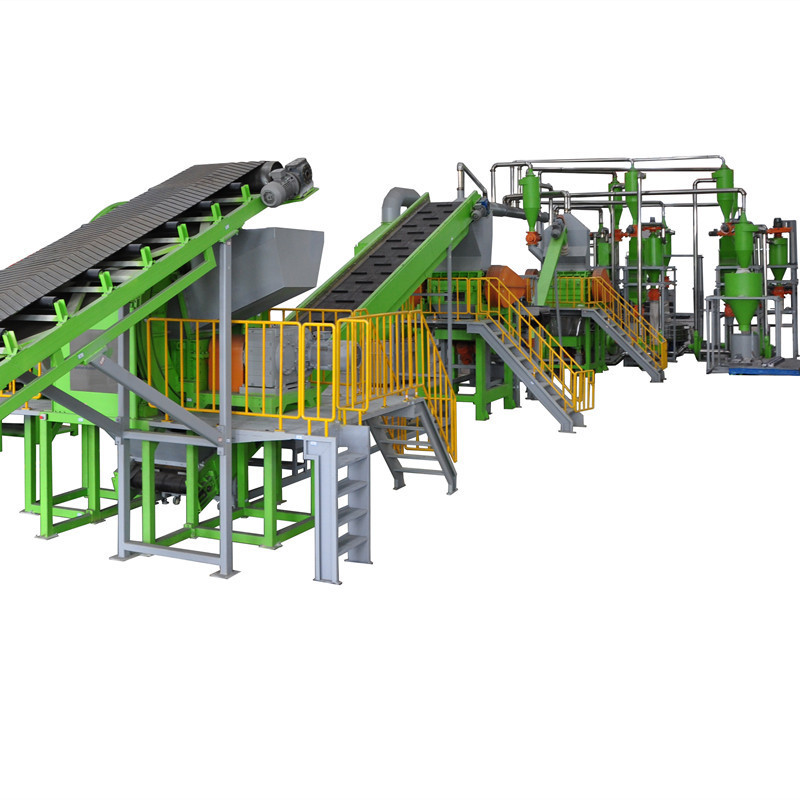 tire recycle machine line to rubber to tire powder used tyre recycling machine