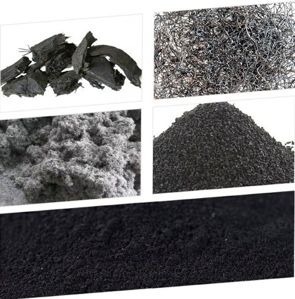 tire recycle machine line to rubber to tire powder used tyre recycling machine