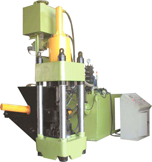 small Triple Action Chip Compactor  Hydraulic wood Metal Chip Briquetting Machine scrap baling presses