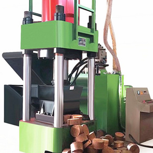 Automatic Aluminum Iron steel copper brass Chip Briquetting Press Compactor Briquette Machine