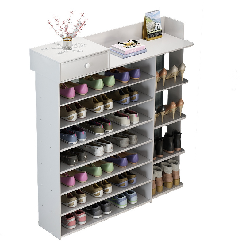 Modern white shoe storage cabinet shoe rack designs wood shoe rack organizer