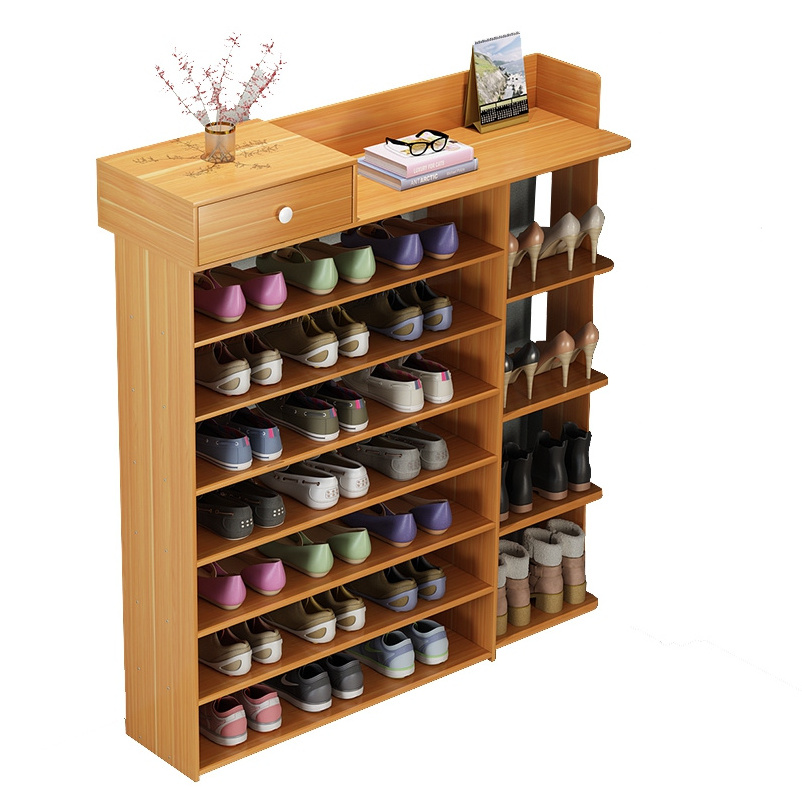 Cheap wooden Shoe Box modern design shoe rack cabinet storage