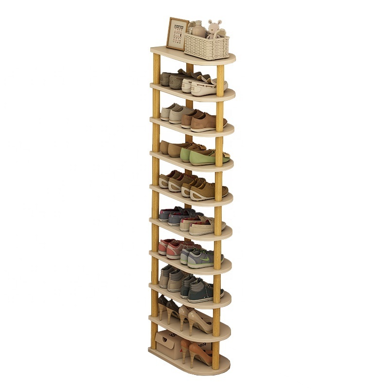 Shoe rack simple door household multi-layer storage rack save space small narrow shoe rack indoor beautiful corner shoe cabinet