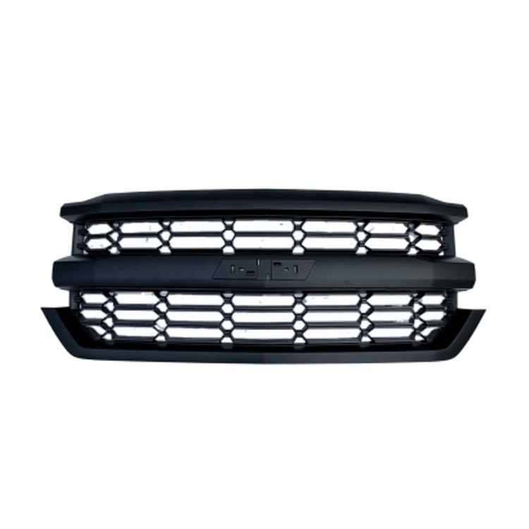 Black Chromed Grille Car Grills For Chevrolet Silverado 1500 2016 2017 2018