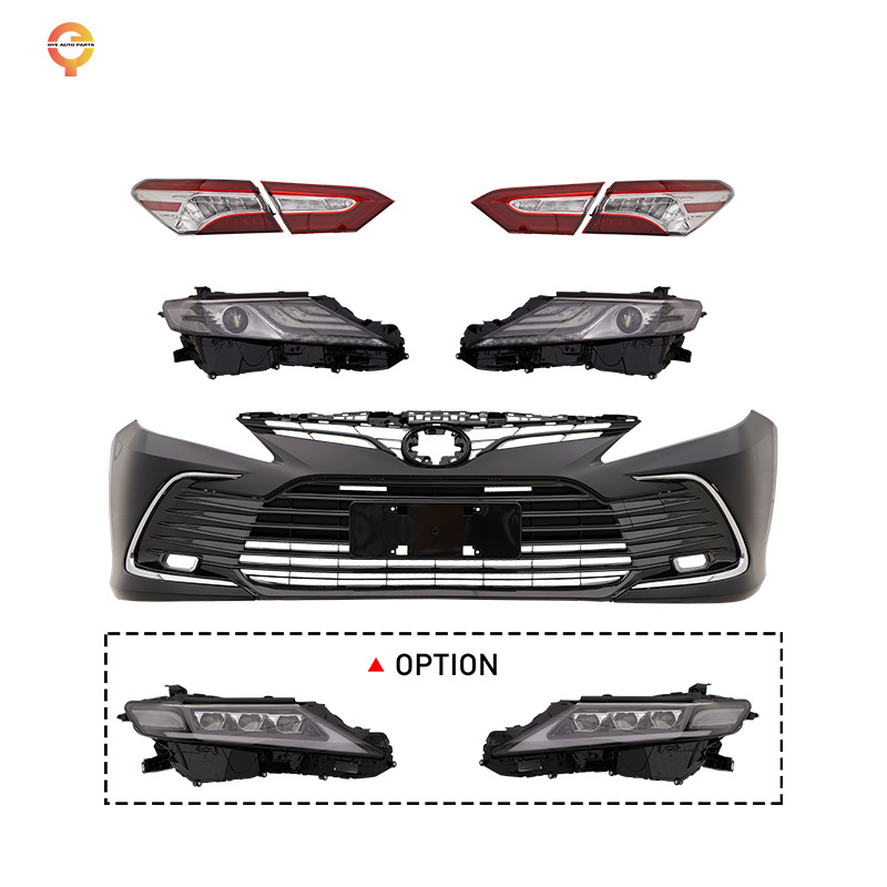 ooooooooooooy Bodykit front bumper car accessories Led headlight headlamp Conversion kit Camry 2018 upgrade to 2023 body kit