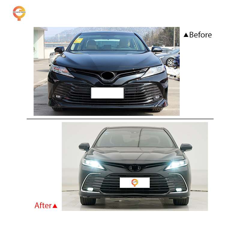 ooooooooooooy Bodykit front bumper car accessories Led headlight headlamp Conversion kit Camry 2018 upgrade to 2023 body kit