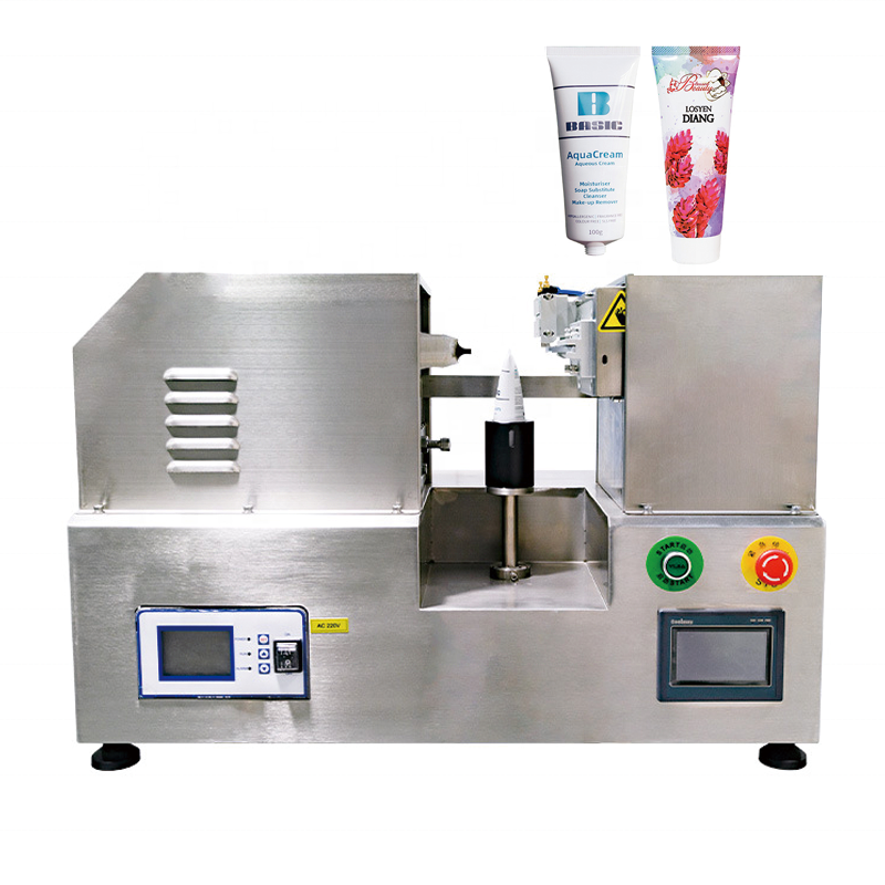 tabletop tube sealer ultrasonic plastic tube sealing machine pressing expiration date