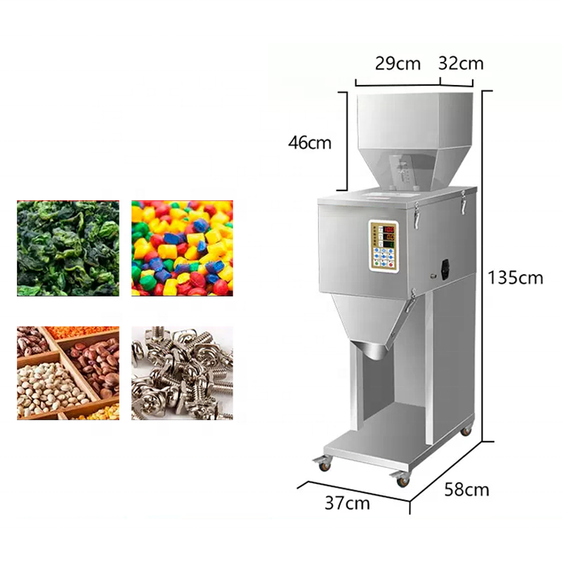 Automatic Scale Filling Machine Tea Leaf Seed Salt Rice Packing Machine Sugar Powder Dispenser Weighing Racking Machine