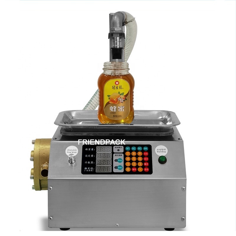 UPK-L15 Weighing Filling Machine Honey sesame paste edible oil glue viscous juice milk perfume liquid automatic filling machine