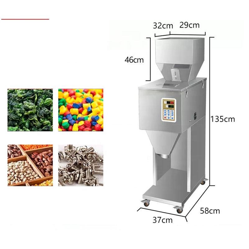 Automatic Scale Filling Machine Tea Leaf Seed Salt Rice Packing Machine Sugar Powder Dispenser Weighing Racking Machine