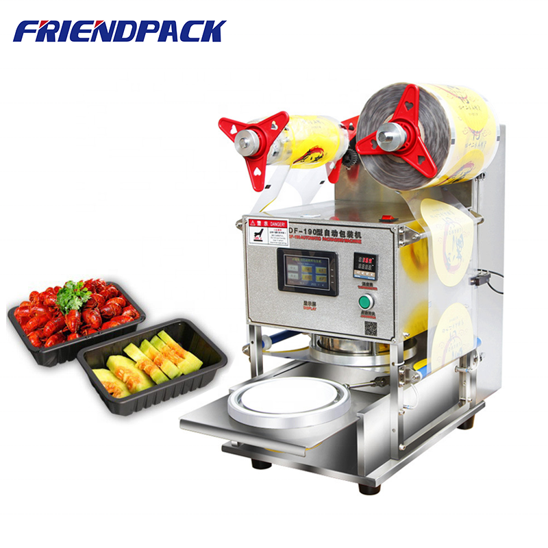 Plastics Box Food Container Sealer Automatic Vacuum Fully Automatic Tray Sealing Machine Small Sealing Machine