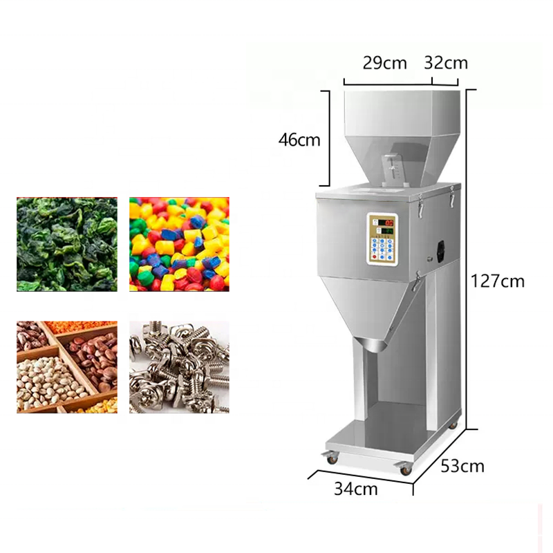 Automatic Scale Filling Machine Tea Leaf Seed Salt Rice Packing Machine Sugar Powder Dispenser Weighing Racking Machine