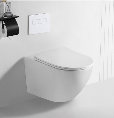 Ceramic Glaze Toilet Cyclone Flushing Floating Ceramic Toilets For Small Bathroom