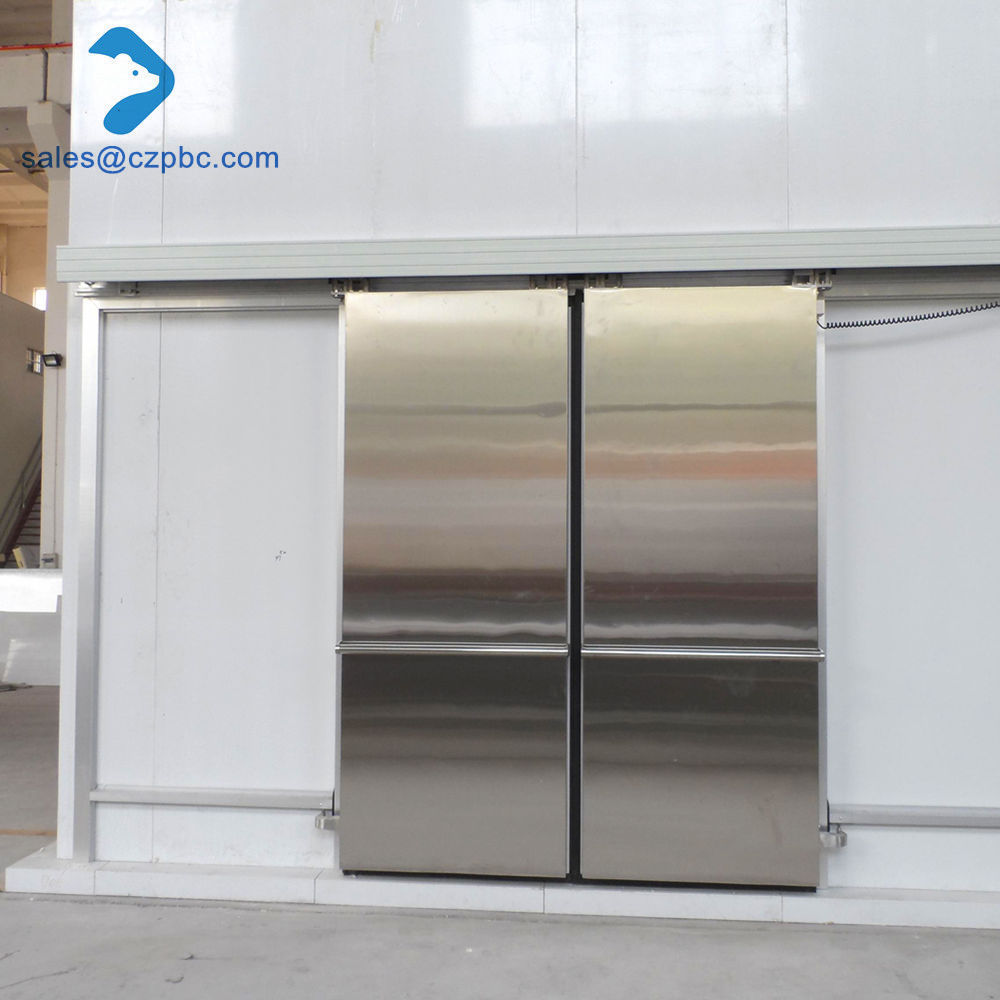 Insulated Cold Room /Storage Automatic Sliding Door Sensor For Vegetable And Flower Deposit