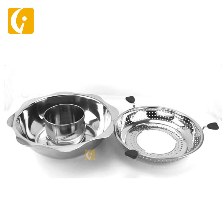 Hot sale hotel restaurant equipment stainless steel rotating lifting sun hot pot