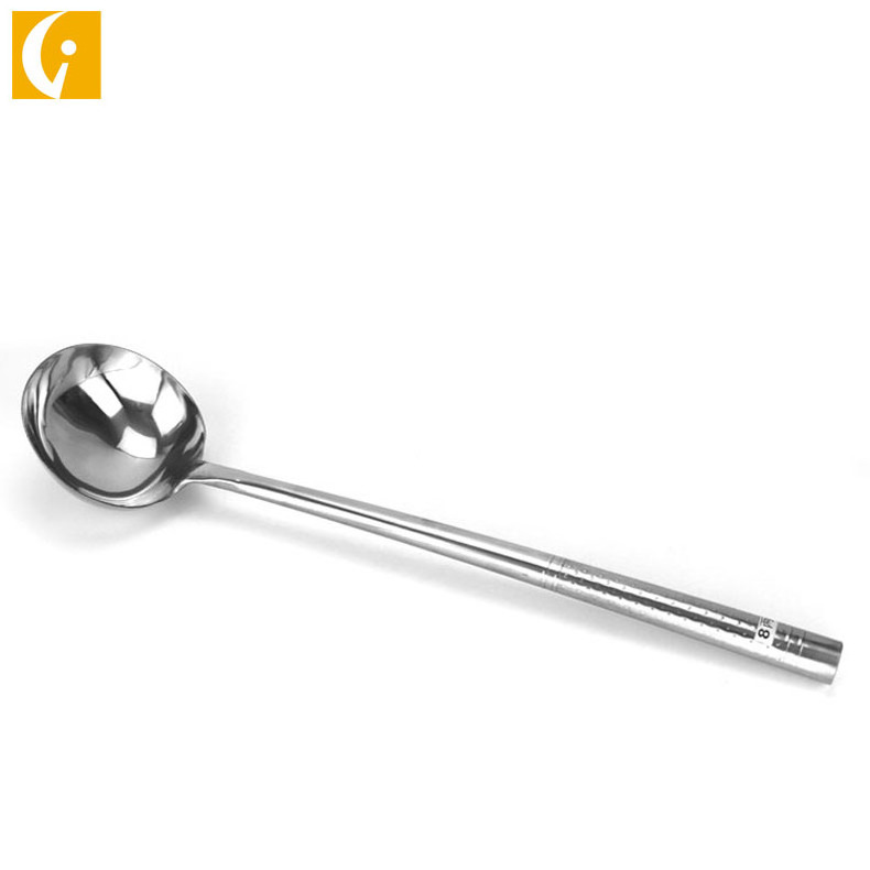 Kitchen Cooking Utensils Soup Ladle 201 Stainless Steel Long Handle Soup Spoon