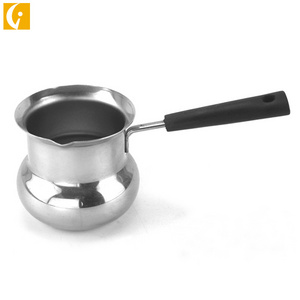 Wholesale kitchenware stainless steel drum shape coffee warmer pot milk boiling pot