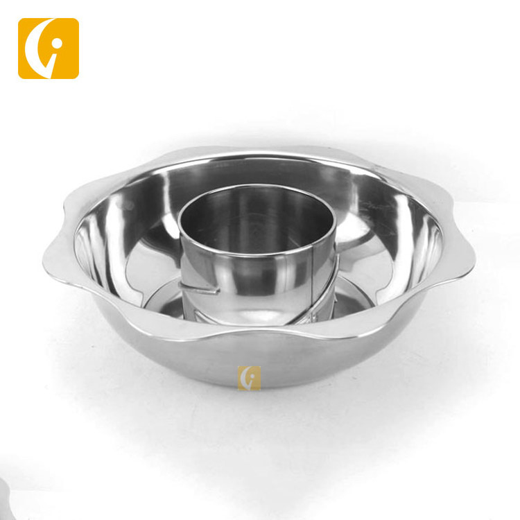 Hot sale hotel restaurant equipment stainless steel rotating lifting sun hot pot