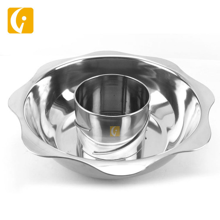 Hot sale hotel restaurant equipment stainless steel rotating lifting sun hot pot