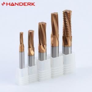 HANDERK Milling Tools Manufacturer Solid Carbide Thread Mills 55Hrc High Feed Milling Cutter for CNC