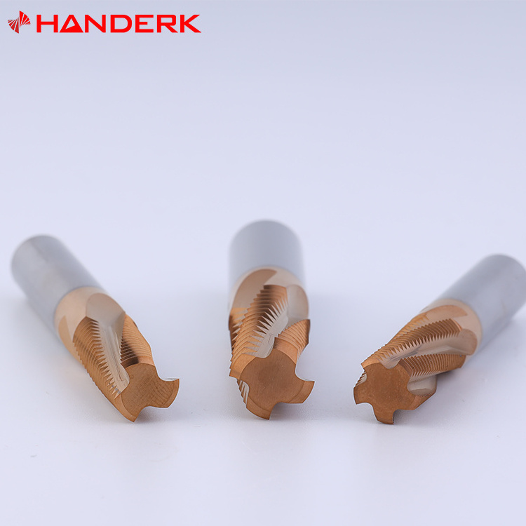 HANDERK Milling Tools Manufacturer Solid Carbide Thread Mills 55Hrc High Feed Milling Cutter for CNC