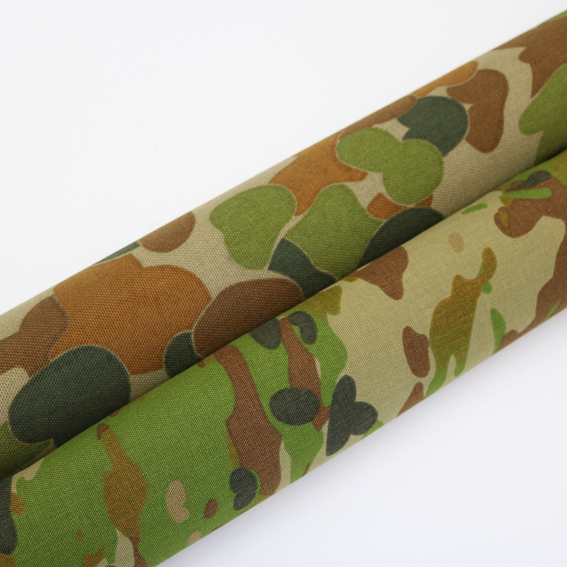 1000D Polyester oxford with PU waterproof fabric camouflage 1000d fire resistant forest woodland cordura fabric