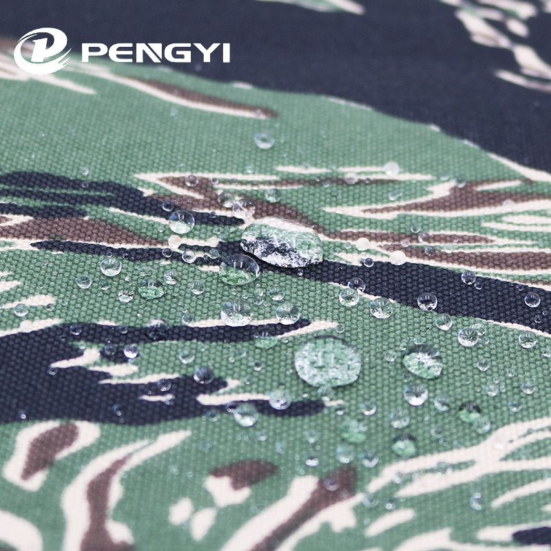 Factory Wholesale Polyester Cotton Printing Tiger Stripe Camouflage Fabrics for Uniform or outdoor product