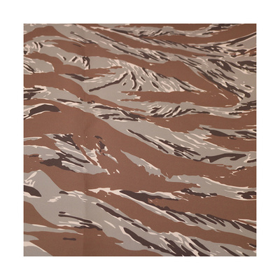 NC desert tiger stripe nylon cotton fabric fabric NYCO camo printed tactical uniform fabric