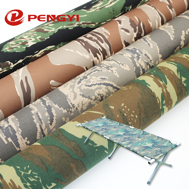 Factory Wholesale Polyester Cotton Printing Tiger Stripe Camouflage Fabrics for Uniform or outdoor product