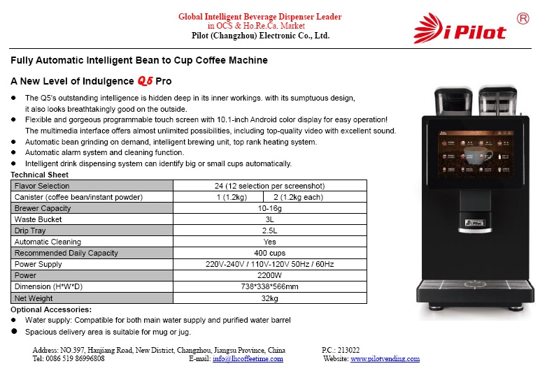 portable professional bean to cup coffee tea vending machine for commercial use