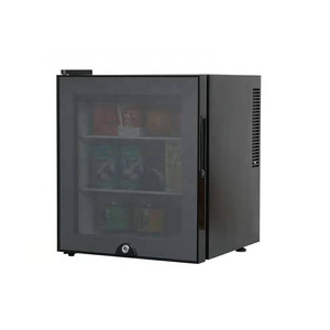 Hot sale 40L small glass door lock no forest mini bar fridge for living room