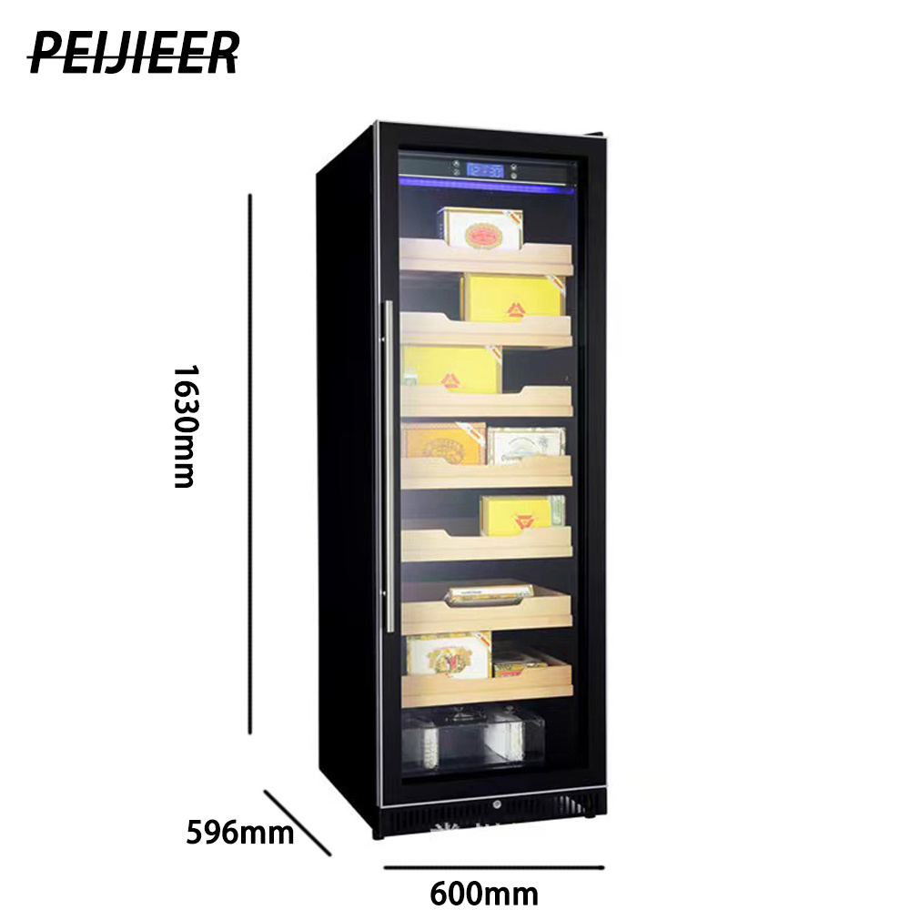 Cabinet Electric Products Storage Electronic Cooler Seed Humidifier 1250 Cigars Display Cigar Humidor